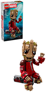 Lego Marvel bebe groot en tenue de ravageur 76341