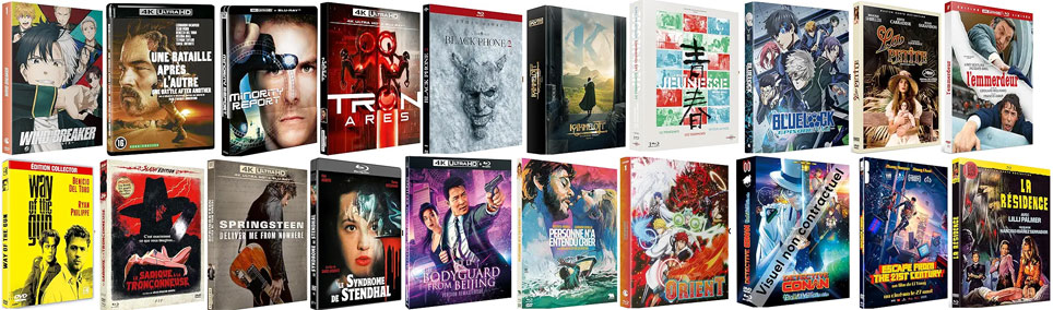 sortie bluray dvd 4K fevrier 2026 edition steelbook coffret collector film serie anime